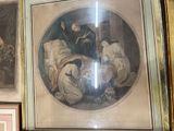 a picture of a painting on the wall of a room
