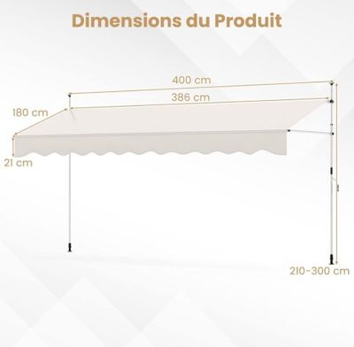 dimensions de la table de jardin