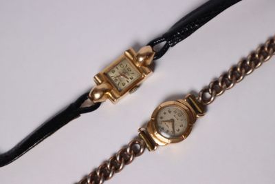 Deux montres de dame en or. Poids total brut : 31, 67 gr - Photo 1
