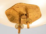 a light that is on the ceiling in the room