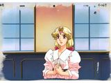 sailor girl sitting in front of a window with a cat in her lap