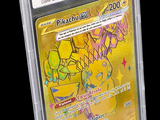 une image d'une carte Pokémon dans un étui en plastique