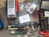 a lot of electrical equipment that is on the floor