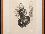 une image d'un dessin en noir et blanc d'un oiseau sur une branche