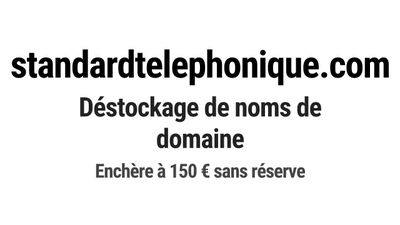 Nom de domaine standardtelephonique.