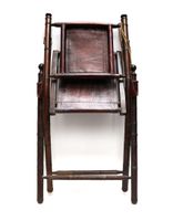 Paire de fauteuils pliants en bois tourné à l'imitation du b…