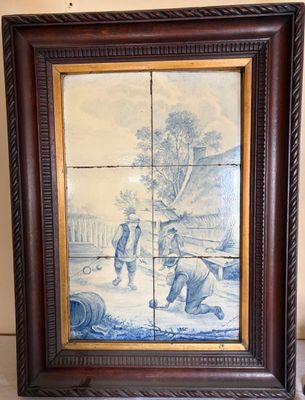 a picture of a painting on the wall of a room