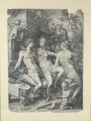 an image of a drawing of a group of nudes