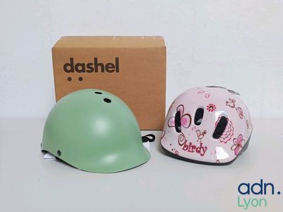 Lot de 2 casques de vélo - DASHEL - POLISPORT - Tailles XXS,…