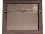 an old picture of a wooden frame with a string attached to it