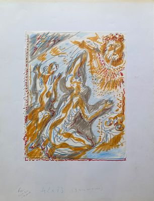 an image of a drawing of a woman sitting on the ground
