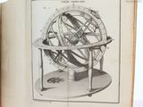 an open book with a drawing of a sundialer on top of it