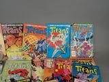 a lot of comic books on the table