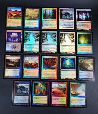 a close up of a bunch of cards on a table