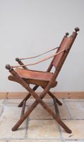 Suite de quatre chaises pliantes "safari" en bois tourné faç… (photo 5)