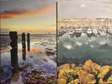 deux photos de bateaux dans l'eau, dont l'un se trouve dans l'eau