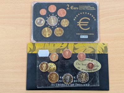EURO. Ireland et Allemagne. Deux séries de pièces commémoratives.