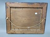 a picture of a wooden frame with a rope around it