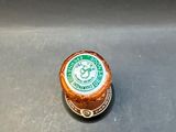 a bottle of beer sitting on top of a counter