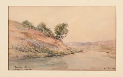 Henri JOUBERT (1873-?) La lavandière