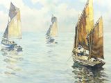 many sailboats that are sailing in the water