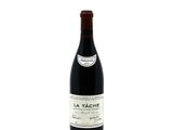 bottle of red wine with a white label on a white background