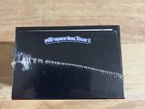 a black box with a picture of a plane flying through the sky