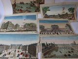 plusieurs images différentes d'une ville où l'on voit des bateaux et des bâtiments