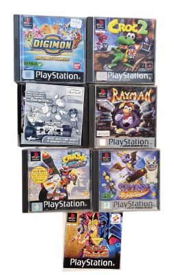 a lot of video games on display on the table