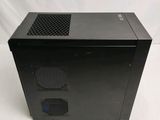 an image of a black computer case sitting on top of a white table
