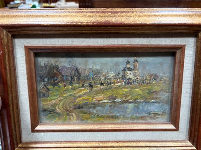 Vladimir Poussovsky (1951-), Vues de paysages à l'église, Pa…