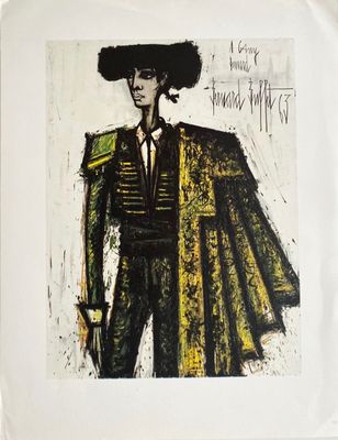 an image of a painting of a man in a suit and hat