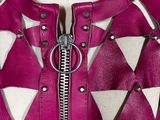 purple and white leather jacket on mannequin mannequin mannequin mannequin mannequin mannequin mannequin mannequin manne
