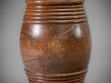 an image of a wooden vase sitting on top of a table