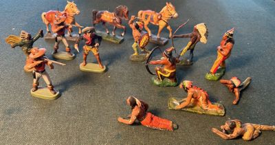 Composition 15 pièces Elastolin, Leyla, Japan, Lineol, DC, I…