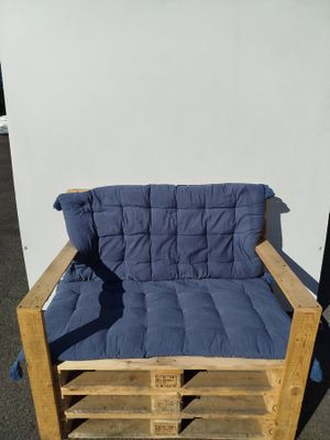 Lot de 6 coussins pour palette - dimensions 60x120 cm - coul…