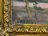 an image of a picture of a painting of a person in a field