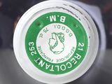 a close up of a bottle of beer with a label on it