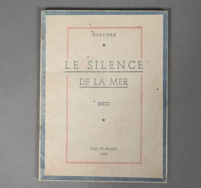an old book with the title le silence de la mer written on it