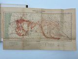 an old map of the world showing the location of the mountains
