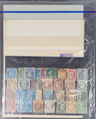 an image of a picture of a collection of stamps in a plastic bag