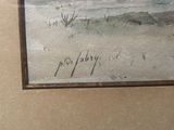 a picture of a painting on the wall of a room