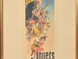 an old poster of a man riding a horse with a gun