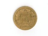 an image of a gold coin with a coat of arms on it