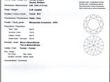 certification certificate for the diamond