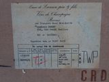 a label on the side of a cardboard box