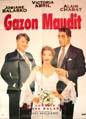 movie poster for gazon maudt starring actors in a wedding dress