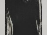 an image of a black and white drawing of a woman ' s face