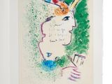 une image représentant le dessin d'une femme avec un oiseau sur la tête