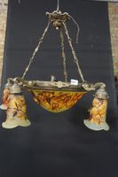 magnifique lustre de style Art nouveau à 5 branches - style …
